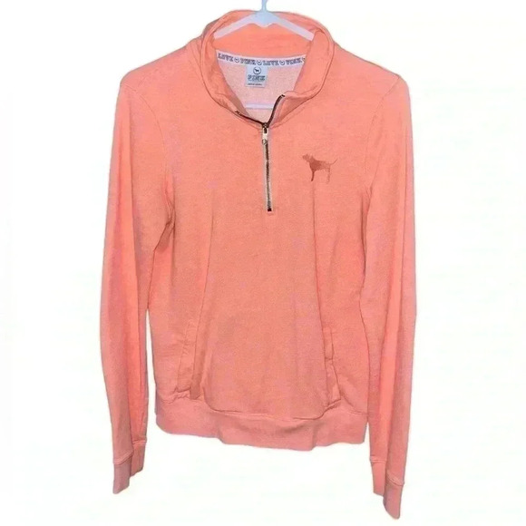 PINK Victoria's Secret Tops - Victoria's Secret PINK Everyday Lounge Quarter
Zip Sweatshirt